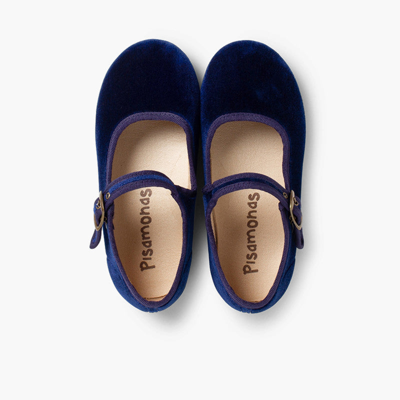 SCARPE BAMBINA VELLUTO FIBBIA