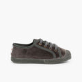 SCARPE VELLUTO CON LACCI