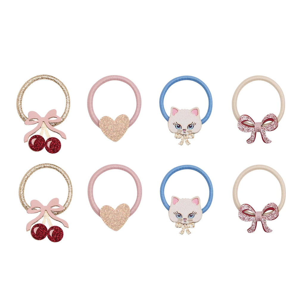 Mini elastici per capelli con fiocchetto