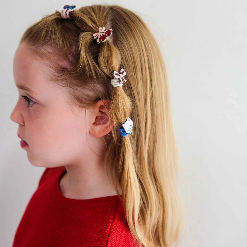 Mini elastici per capelli con fiocchetto