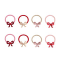 Mini elastici per capelli con fiocchetto grazioso