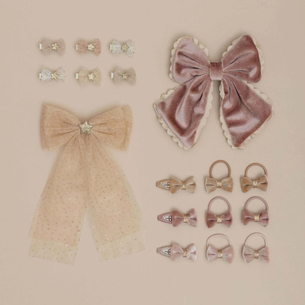 Fermagli per capelli con fiocco in tulle