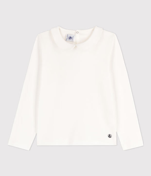 t-shirt a maniche lunghe in cotone per bambini