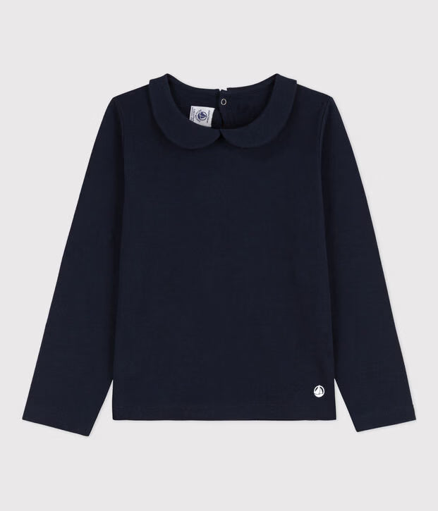 t-shirt a maniche lunghe in cotone per bambini