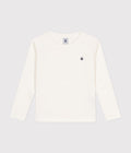 T-shirt a maniche lunghe a costine bambina/bambino