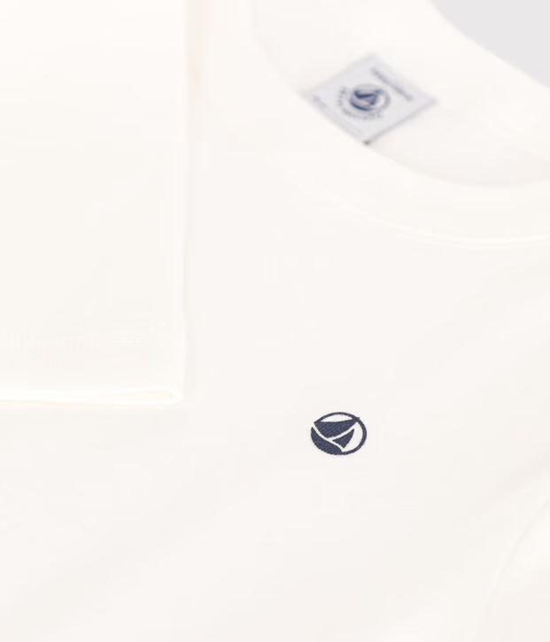 T-shirt a maniche lunghe a costine bambina/bambino