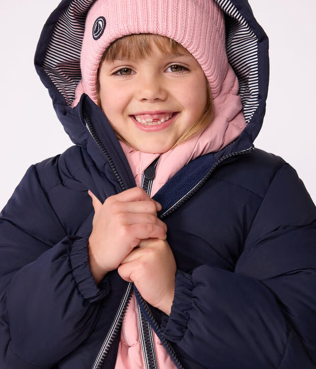 Piumino unisex per bambini in poliestere con fodera in micropile
