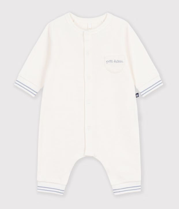 Tutina in cotone tinta unita