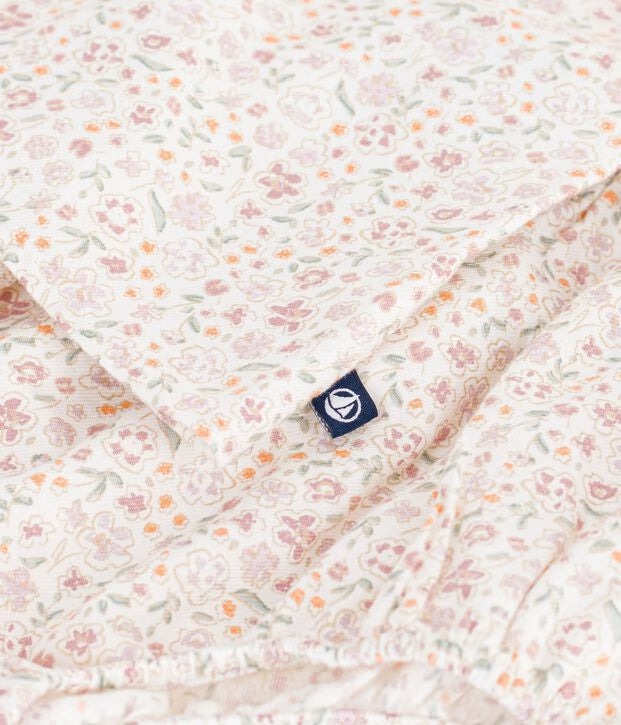Abito in cotone con stampa a fiori neonata