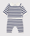 Completo in maglia a righe neonato
