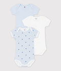Set di body a maniche corte in cotone con stampa di stelle