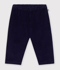 Pantaloni in velluto tinta unita neonato