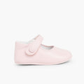 SCARPINE BAMBINA NEONATA PELLE CHIUSURA A STRAPPO
