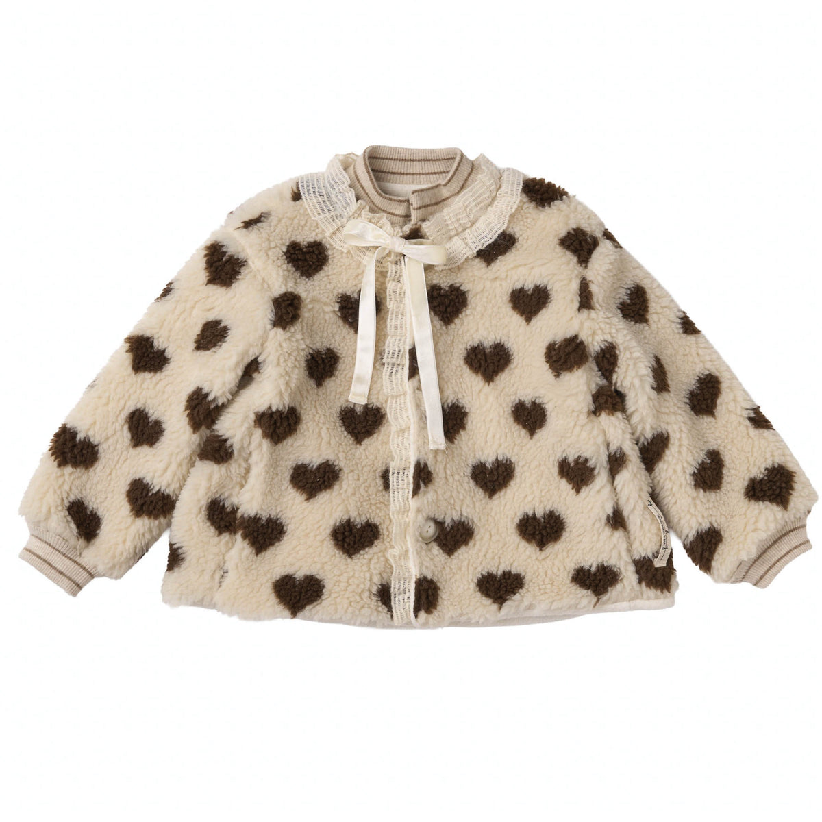 Cappotto svasato cuori