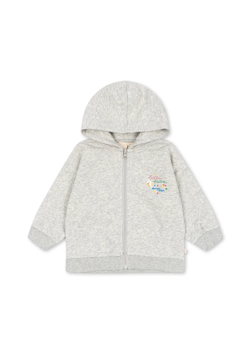 Felpa con cappuccio e zip Lou in tessuto con paillettes