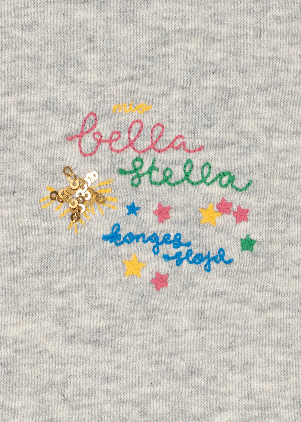 Felpa con cappuccio e zip Lou in tessuto con paillettes