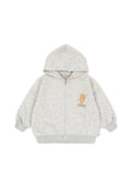 Felpa con cappuccio e zip Lou